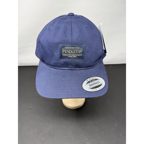 Pendleton Classic Yupoong Snapback Mesh Navy Blue Men’s Hat Cap - Picture 1 of 6